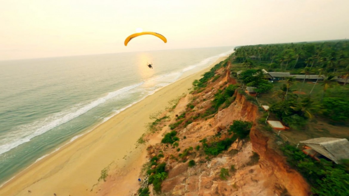 Paragliding in Varkala